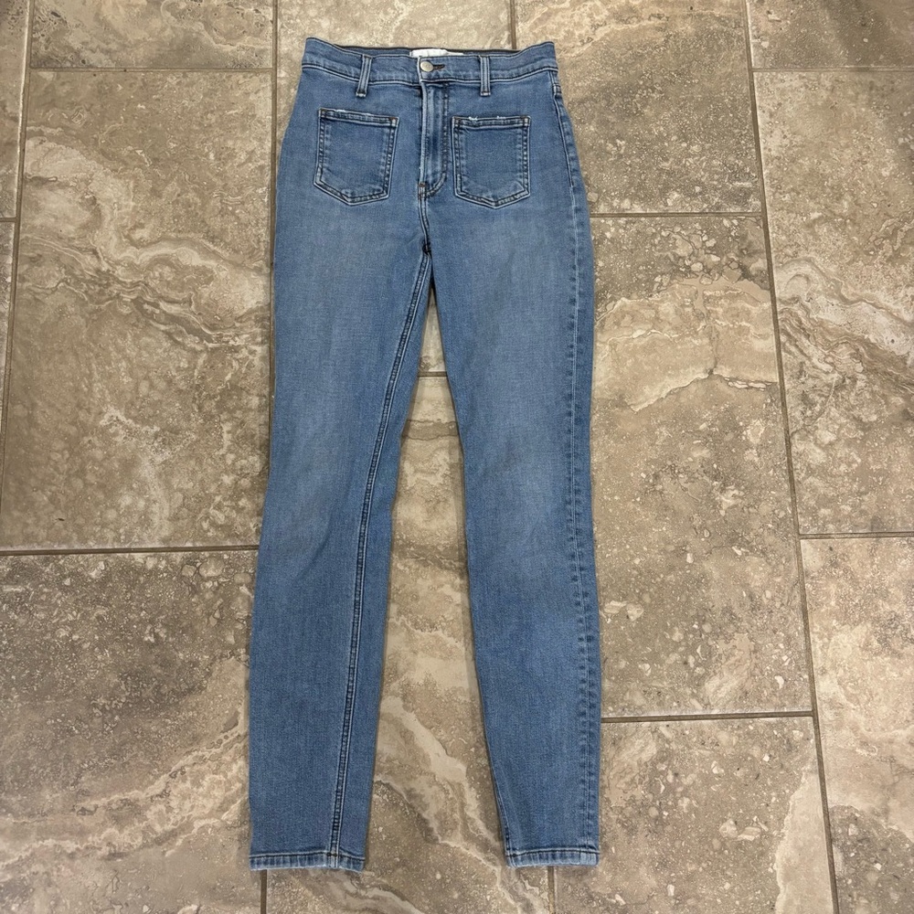 Reformation Women’s High Skinny Crop Patch Pockets jeans sz 25
